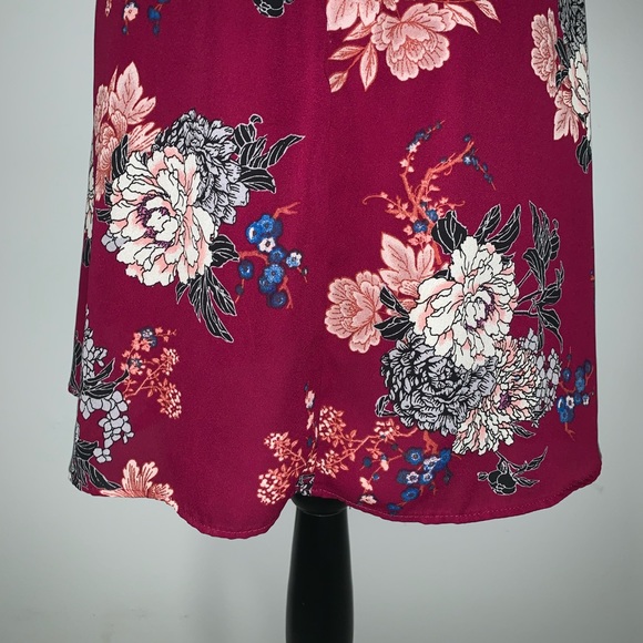 Bailey Blue floral swing dress chiffon material L - Picture 7 of 8